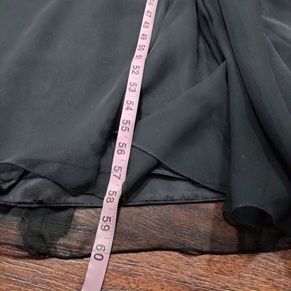 Vintage New Image Luxgoth Wedding Formal Cutout Maxi Dress Black Womens Size 12 - Picture 12 of 13